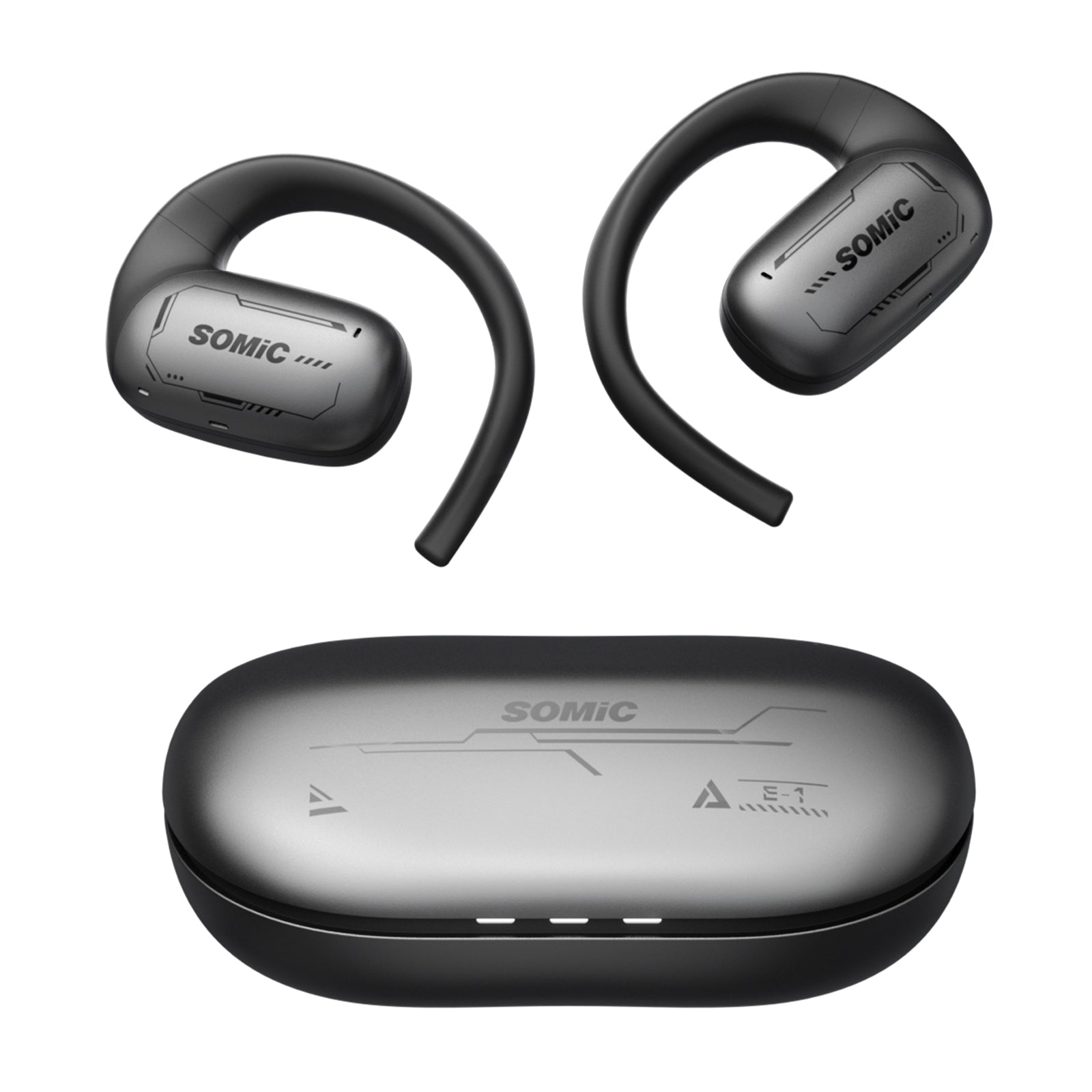 Bezdrátová sluchátka Bluetooth s otevřeným uchem SOMIC E1 s duálním režimem potlačení hluku Bezdrátová sluchátka Bluetooth s otevřeným uchem SOMIC E1 s duálním režimem potlačení hluku